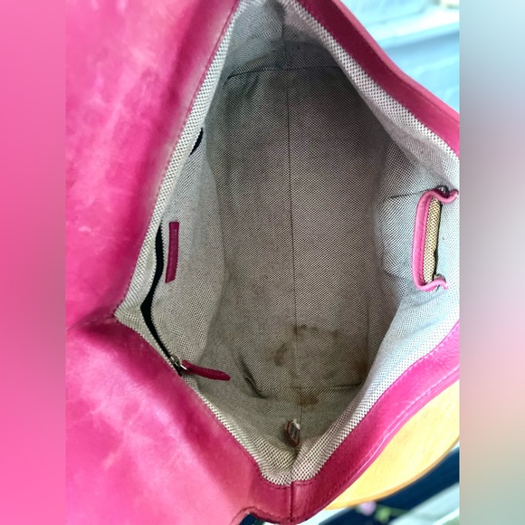 Vintage Dooney & Burke HEART Buckle Black Leather Shoulder Bag - Picture 7 of 13